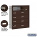 Salsbury Cell Phone Storage Locker - 5 Door High Unit (5 Inch Deep Compartments) - 10 B Doors - Bronze - Recessed Mounted - Master Keyed Locks  19055-10ZRK
